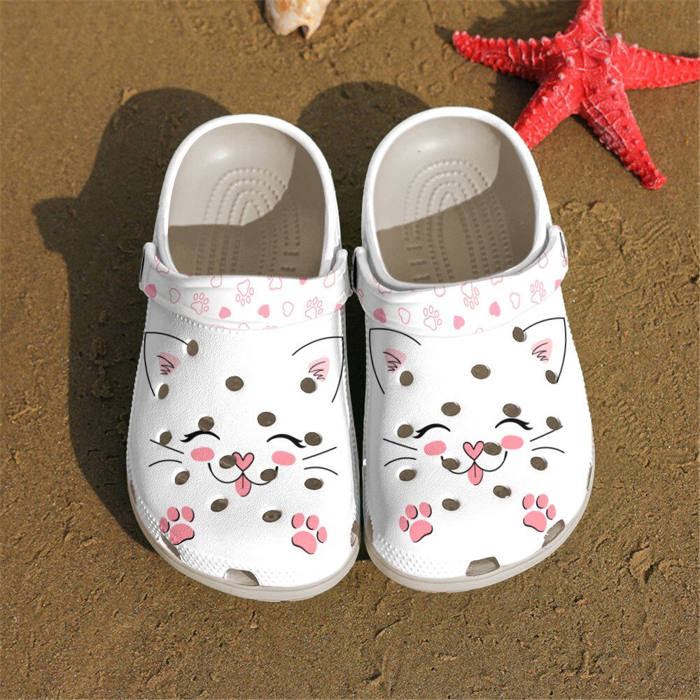 Adorable Cute Kitten Shoes Crocbland Clog Birthday Gift For Man Woman