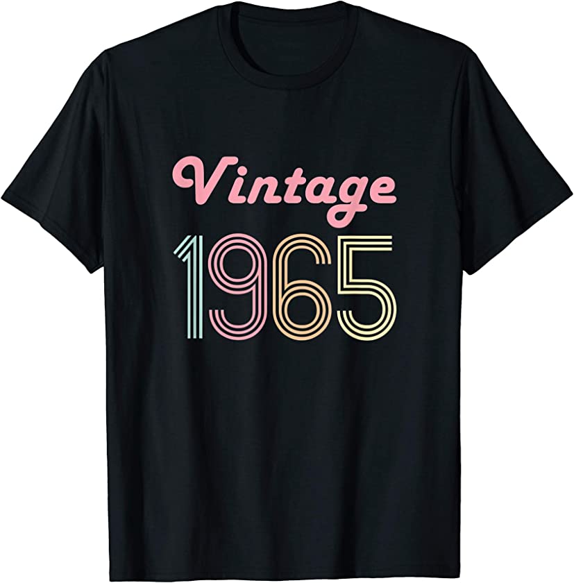 56th Birthday Gift for her 56 Year Old Women Vintage 1965 T-Shirt