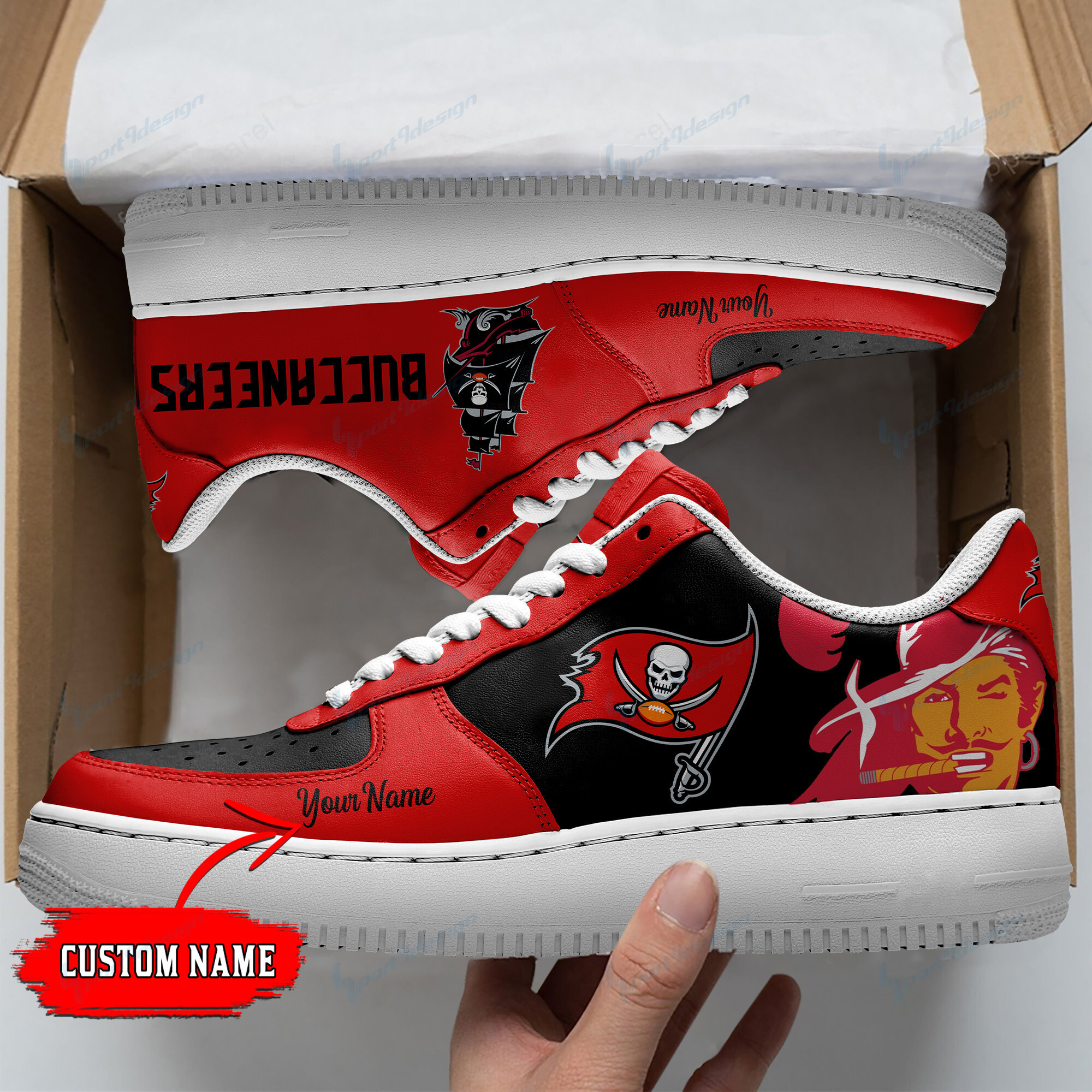 Tampa Bay Buccaneers Personalized Af1 Shoes Bg36