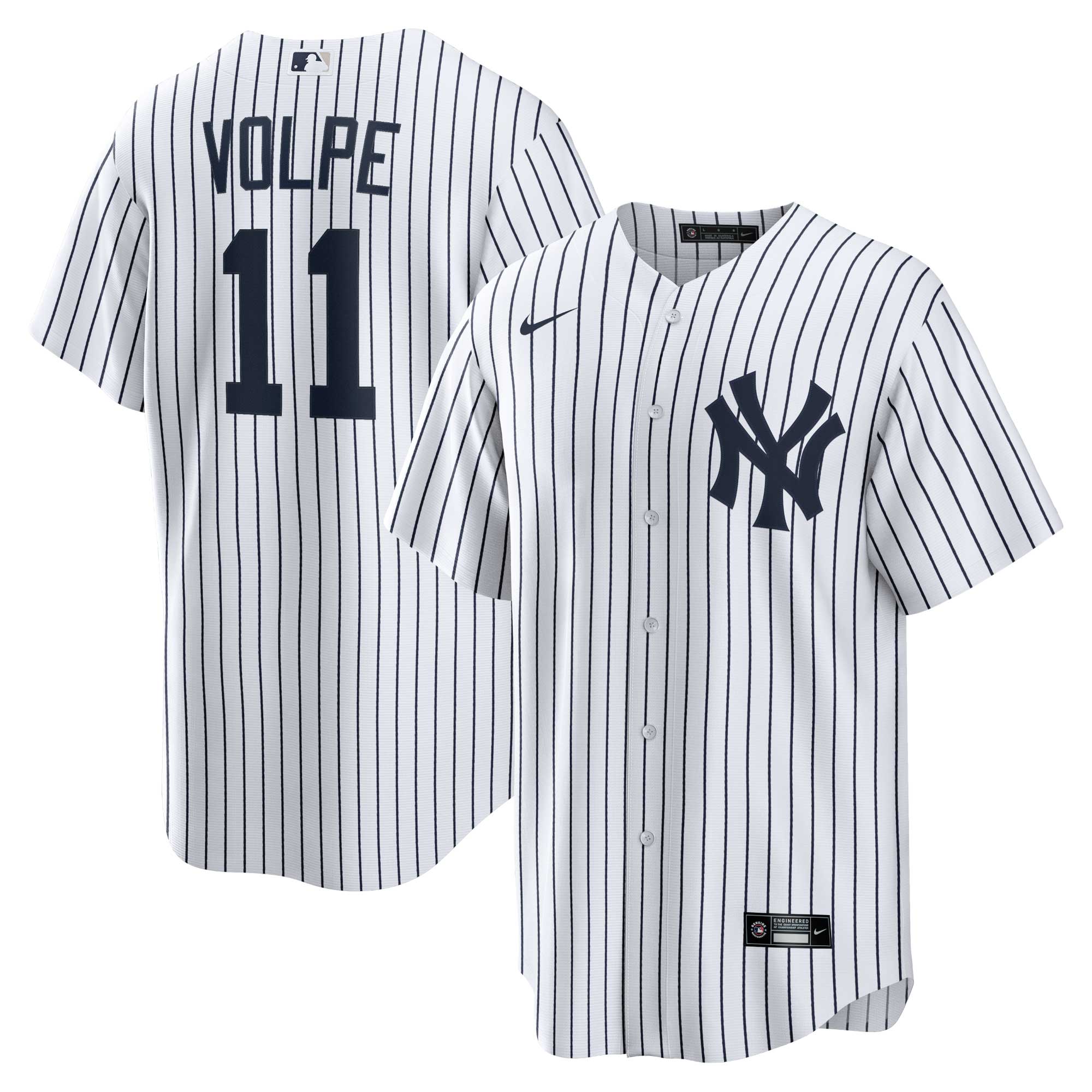 Anthony Volpe New York Yankees Home Replica Player Jersey – White