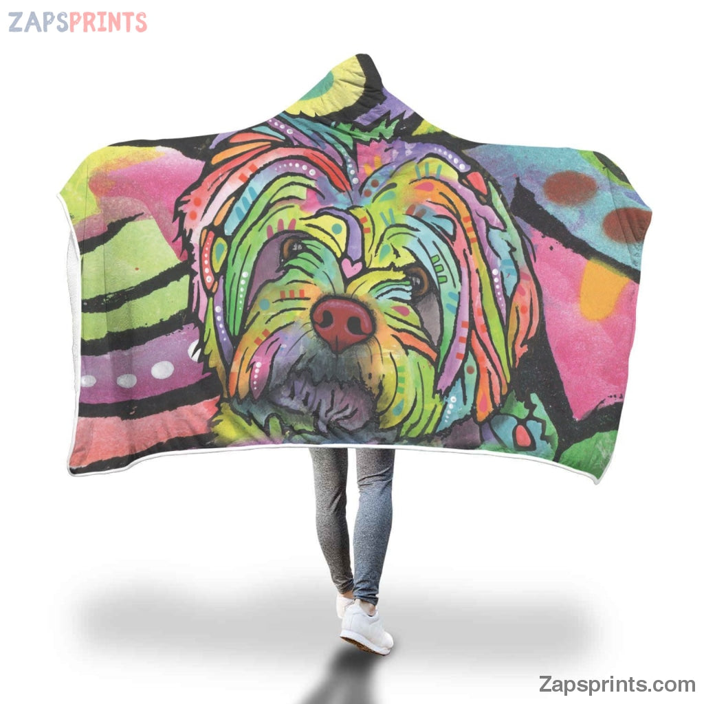 Havanese Design Hooded Blanket – Dean Russo Art