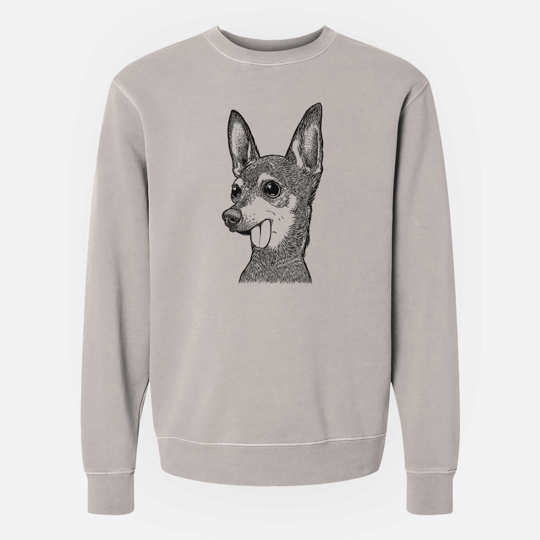 Bare Aaron The Chihuahua – Unisex Pigment Dyed Crew Sweatshirt