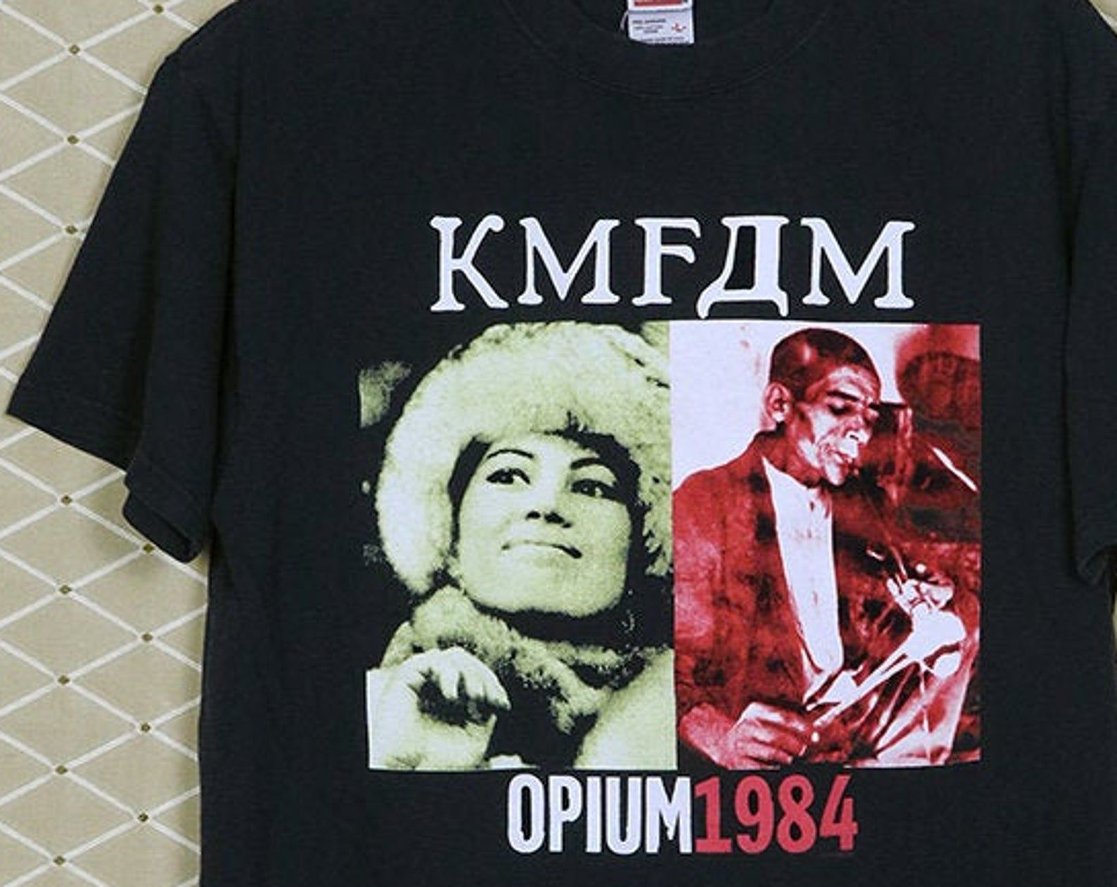 Kmfdm Shirt Vintage Rare Opium T-Shirt Ministry Nin Nine Inch Nails Skinny Puppy Front 242 Prong Pigface Nitzer Ebb Front Line Assembly