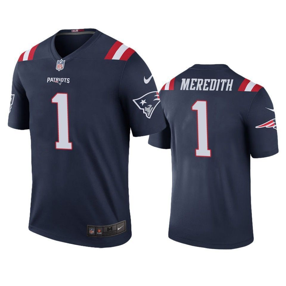 New England Patriots Cameron Meredith Navy Color Rush Legend Mens 3D Jersey