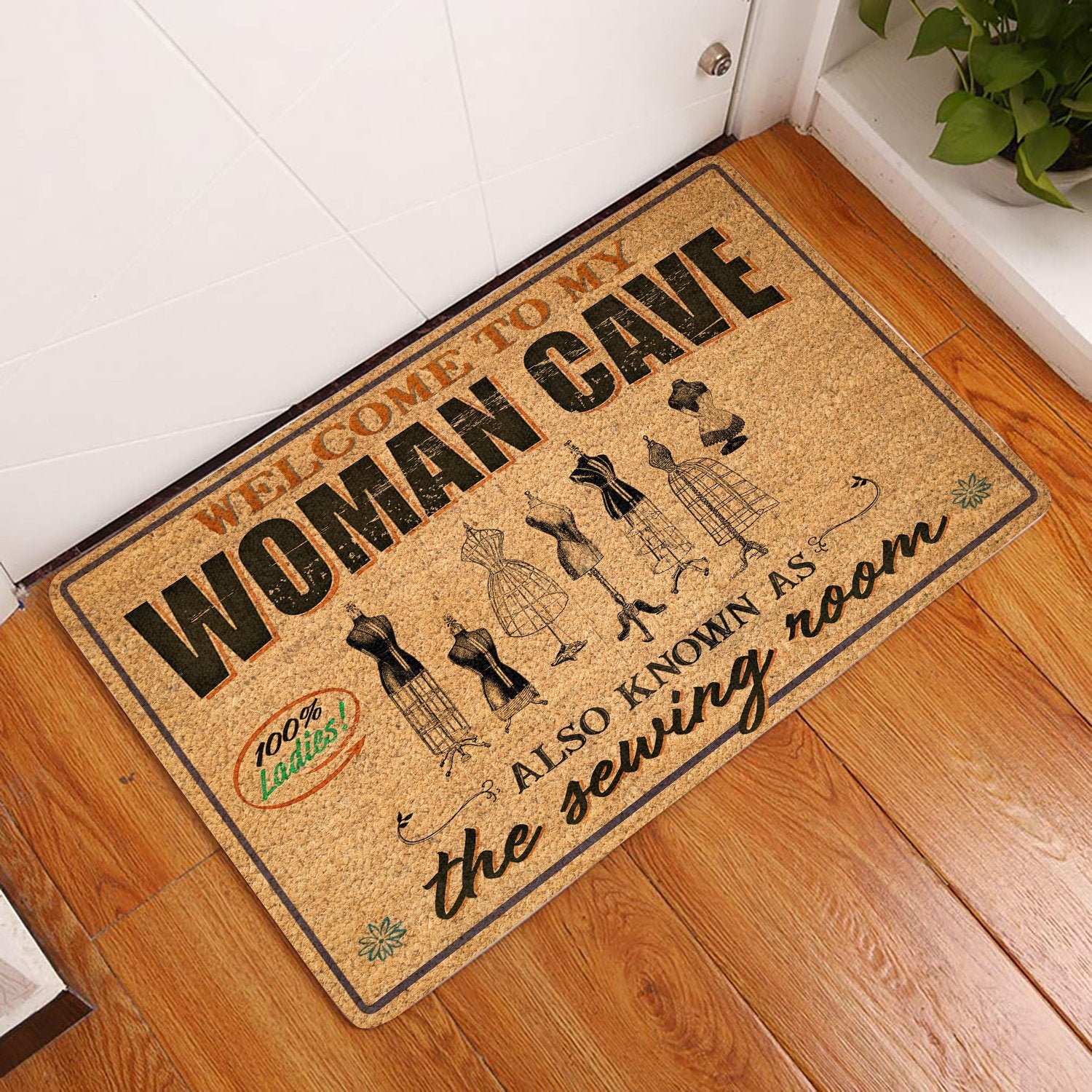 Welcome To My Woman Cave All Over Printing Doormat Pre2189