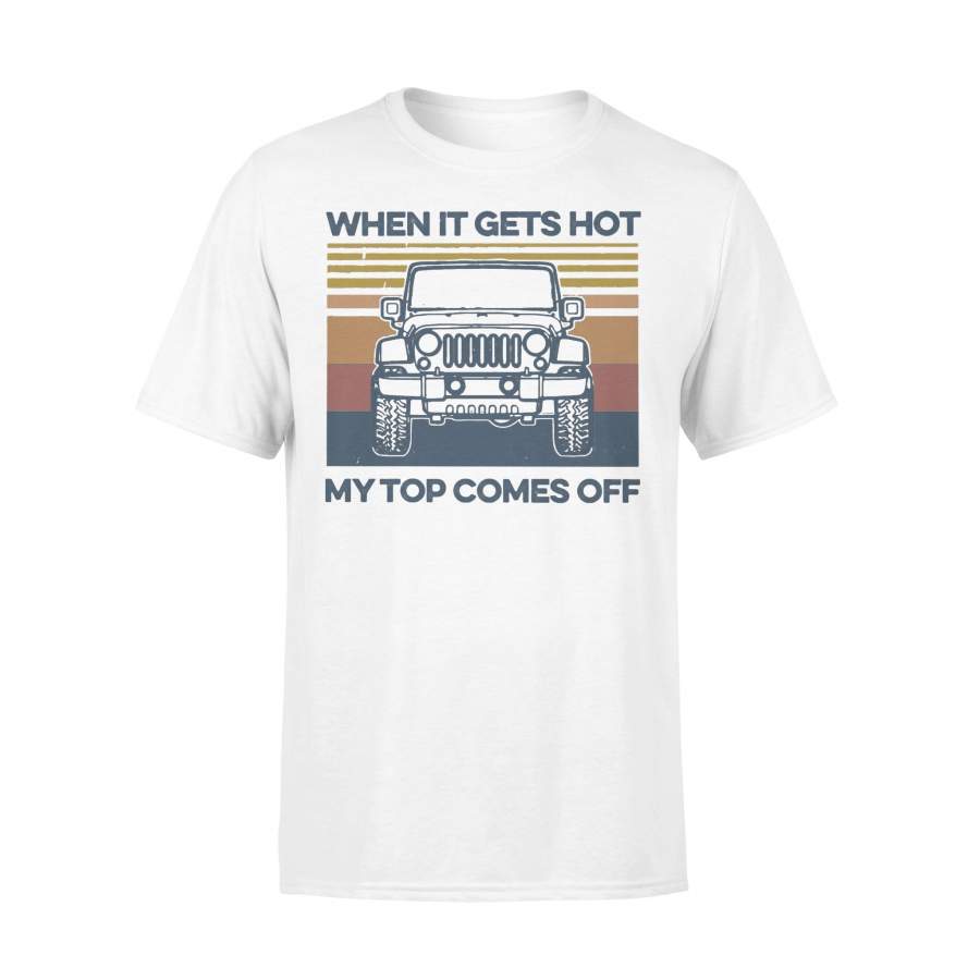 Jeep When It Gets Hot My Top Comes Off Vintage T-shirt