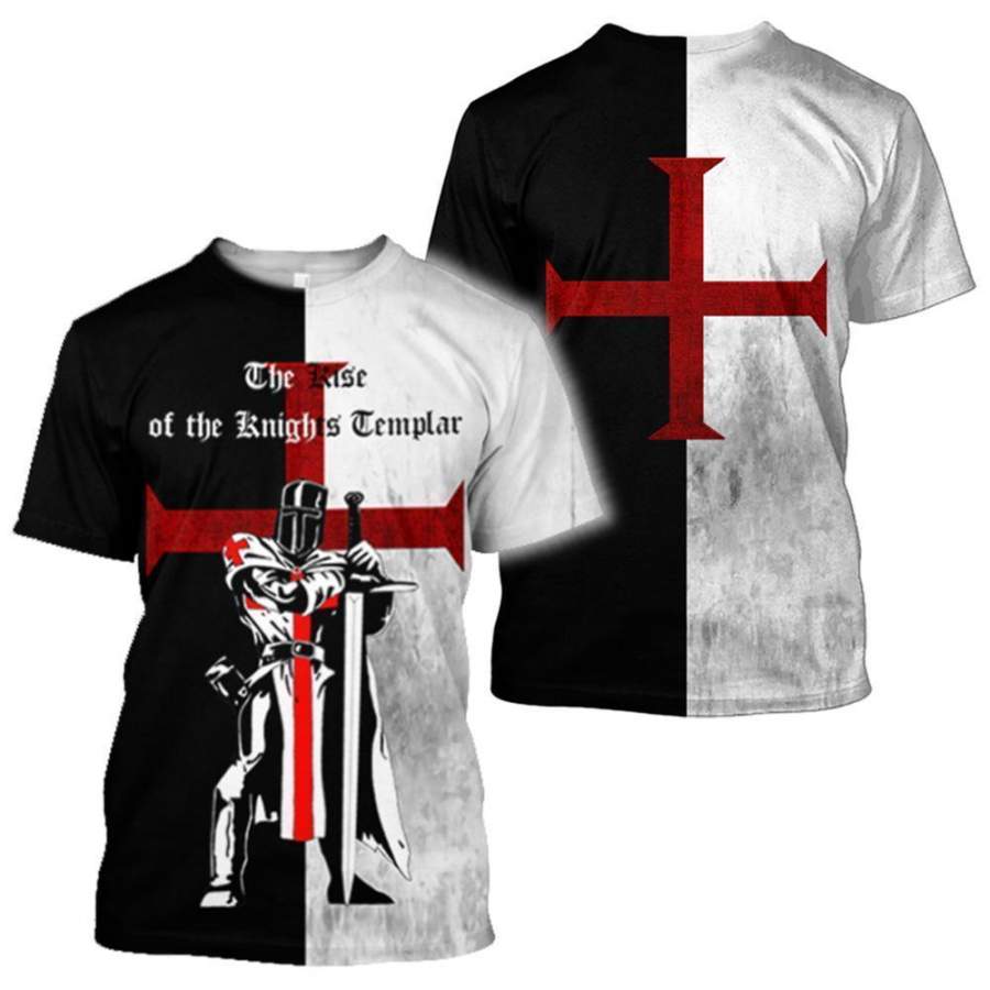 3D All Over Printed The Rise of the Knights Templar  Shirts