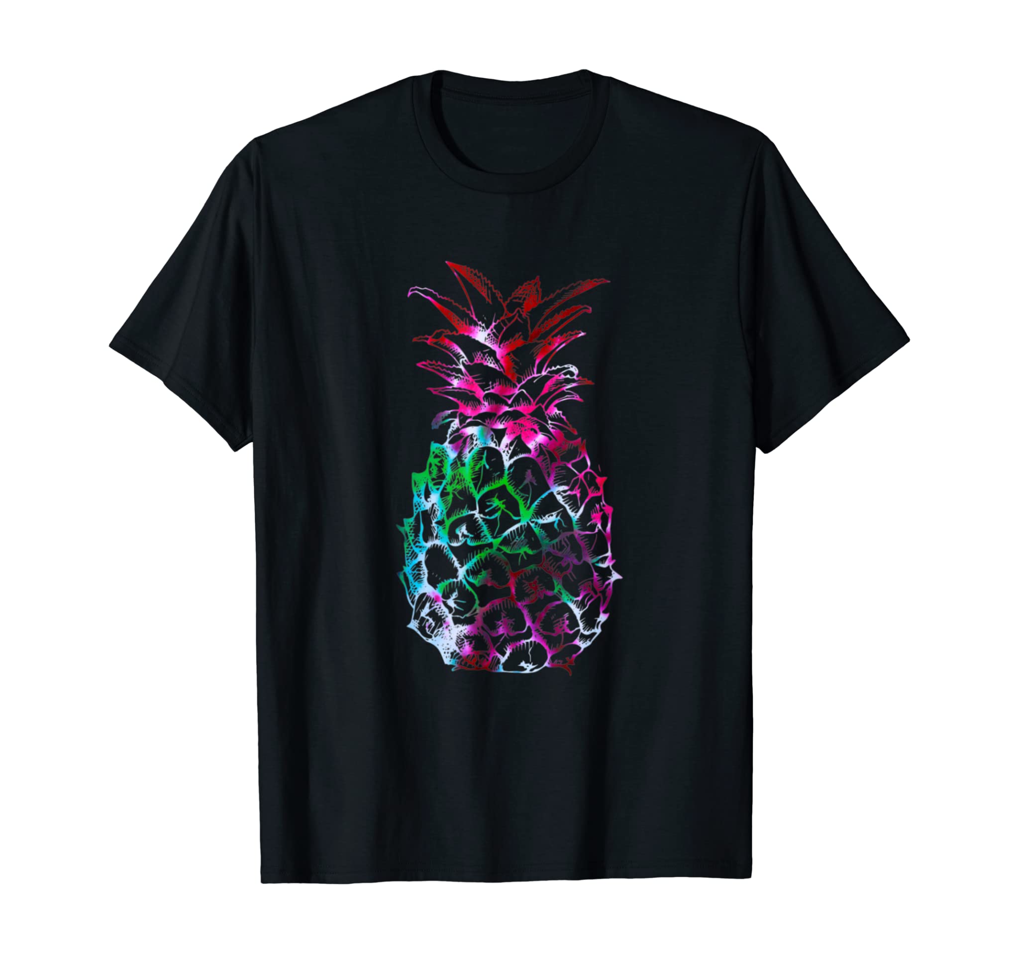 Pineapple Tie Dye Fresh Summer Vibes Watercolor Fruit Gift T-Shirt