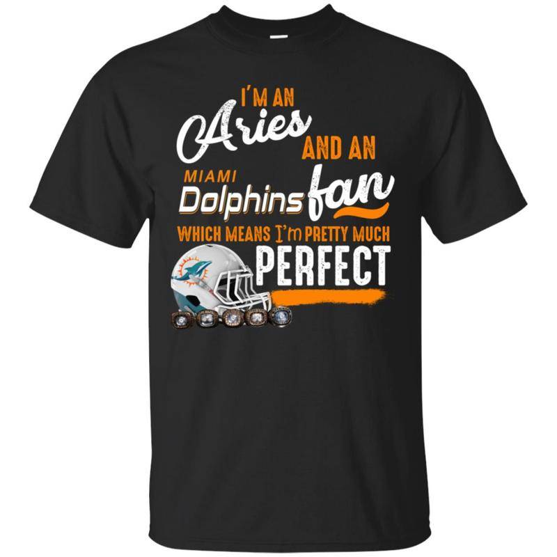 Dolphins Football Helmet T Shirt I’m Aries And A Miami Dolphins Fan T Shirts Hoodie