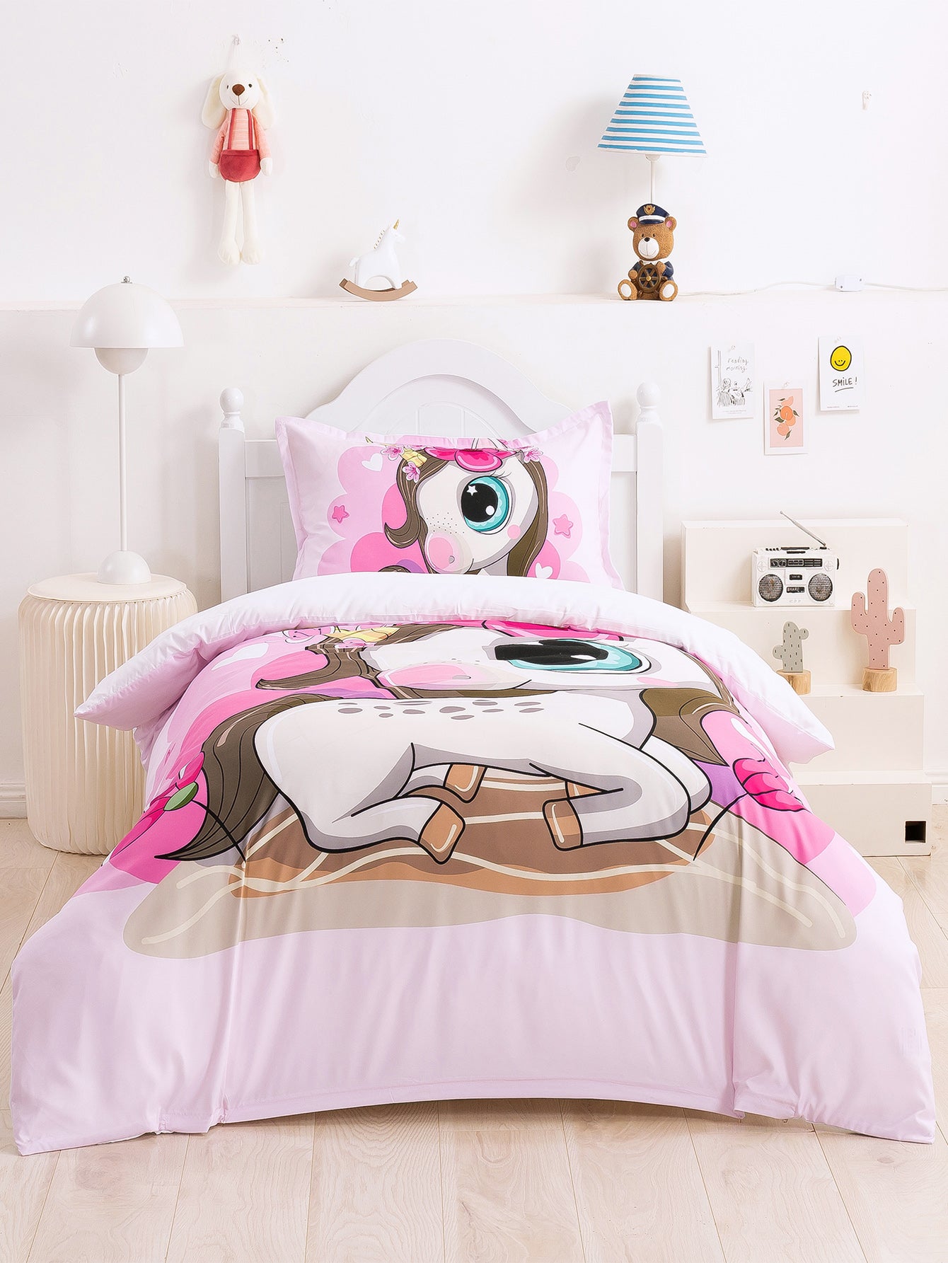 3D Cartoon Animal Unicorn Quilt Cover Set Bedding Set Duvet Cover Pillowcases 341