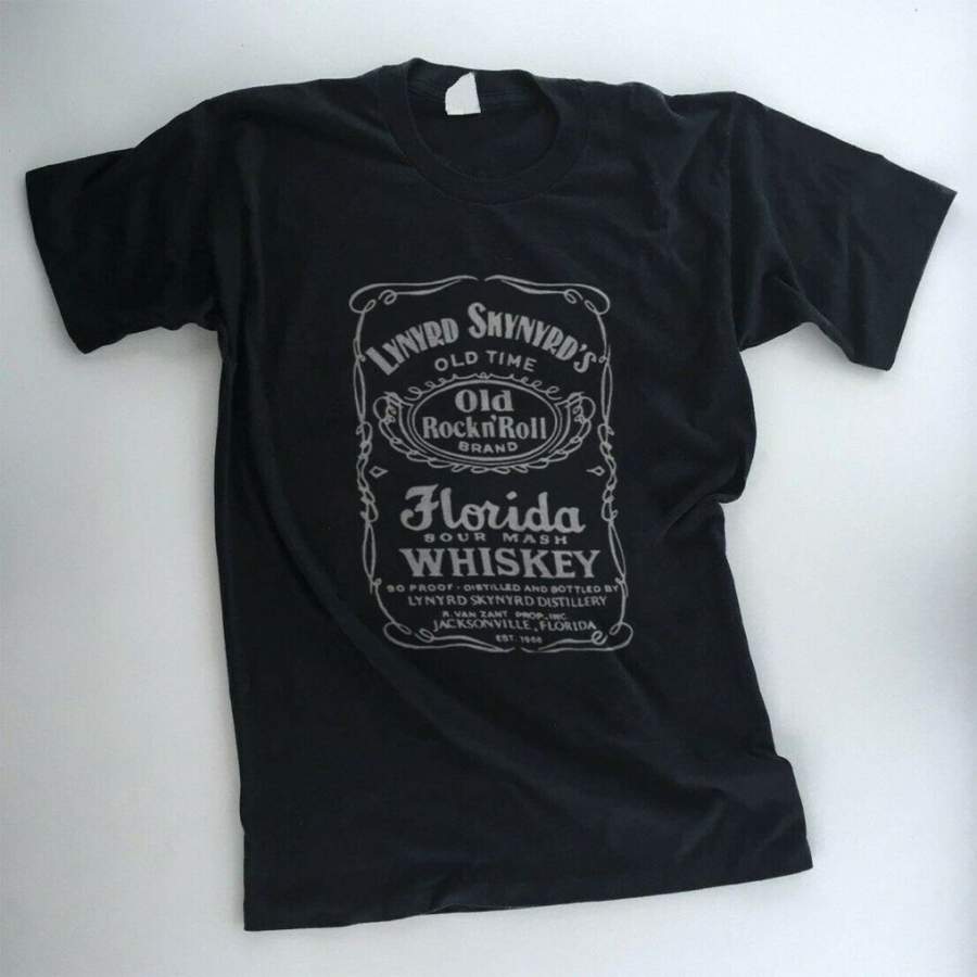 Vtg Shirt Lynyrd Skynyrd Florida Sour Mash Whiskey Reprint T-Shirt