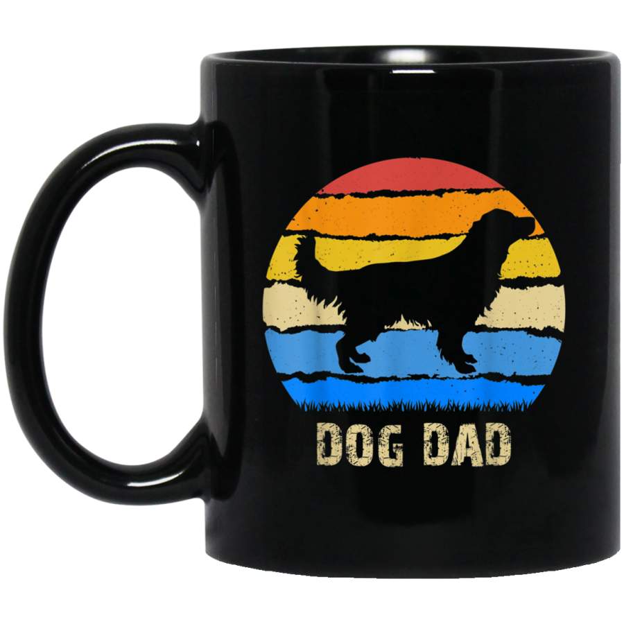 Best Vintage Dog Dad Mug Retro Golden Retriever Gift Mug