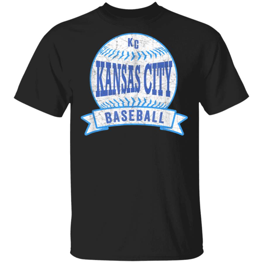 KC Baseball Kansas City Vintage League Old School Kc TShirt