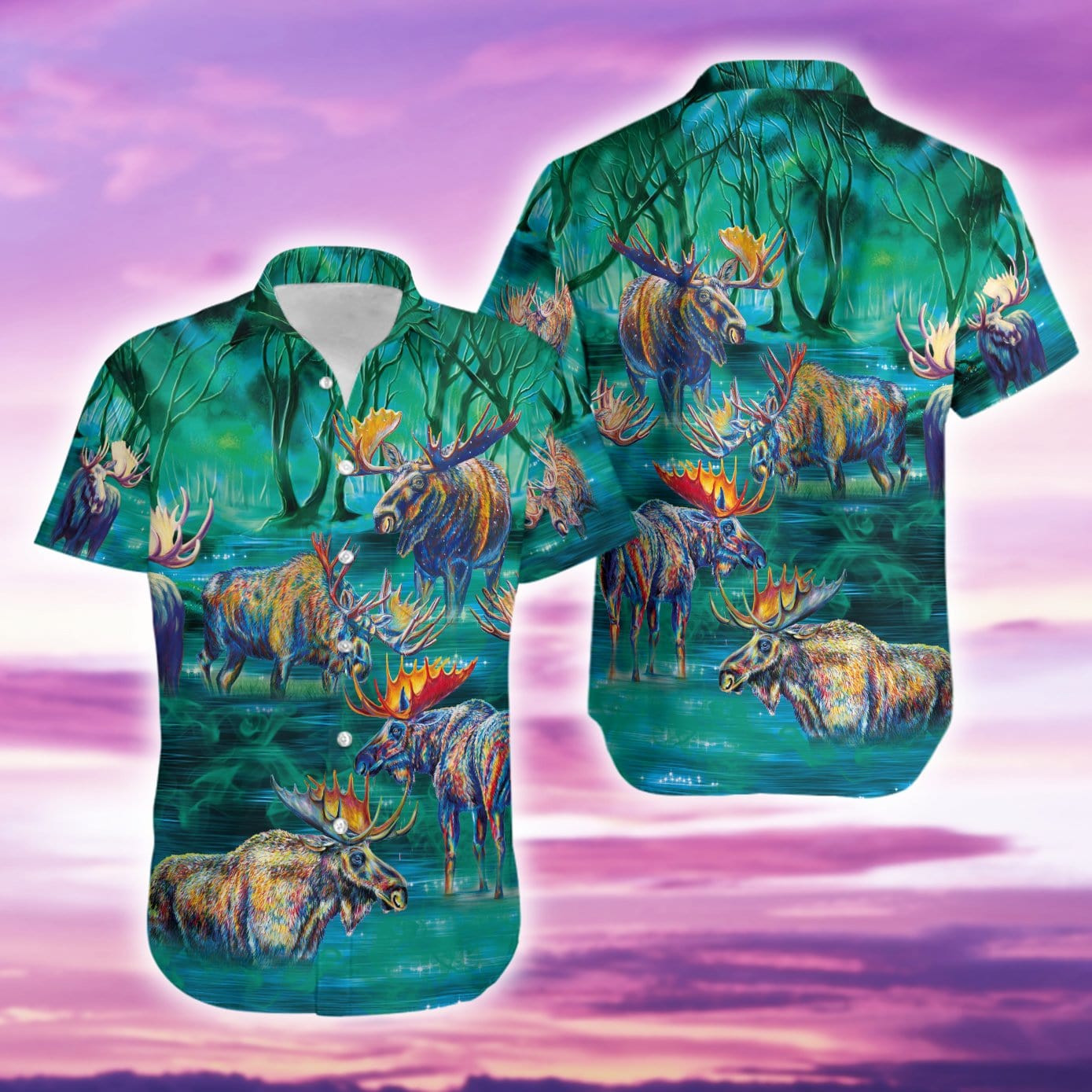 Life Is Better With A Moose Unisex Hawaii Shirts Ha93206