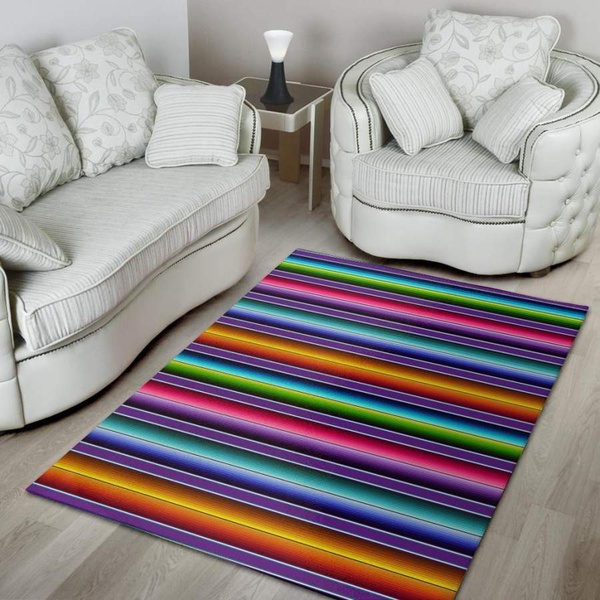 Baja Serape Print Area Rug