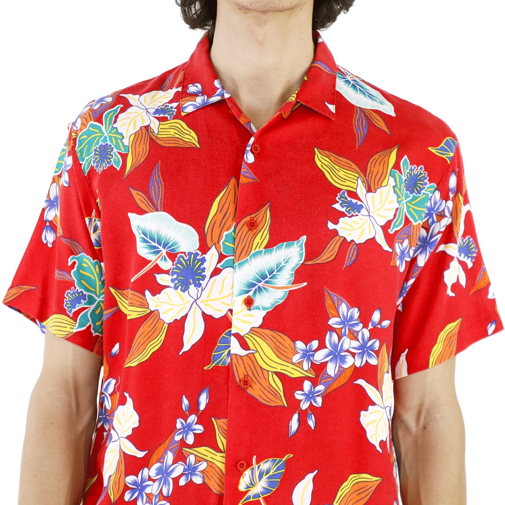 80S Amaranth Hawaiian Shirt