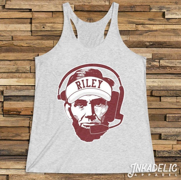 Lincoln Riley Abe Lincoln Visor Racerback Tank Top Abraham Oklahoma University 2019 Ou Sooners Head Coach Tanktop Shirt