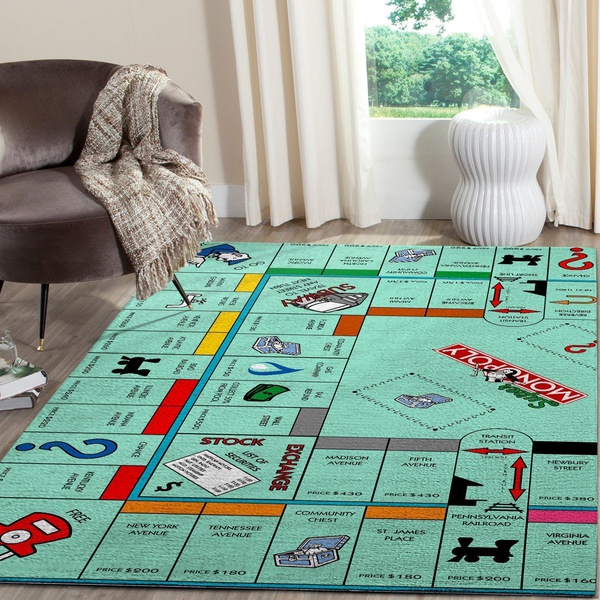 Monopoly Area Rug Gaming GFD 191205