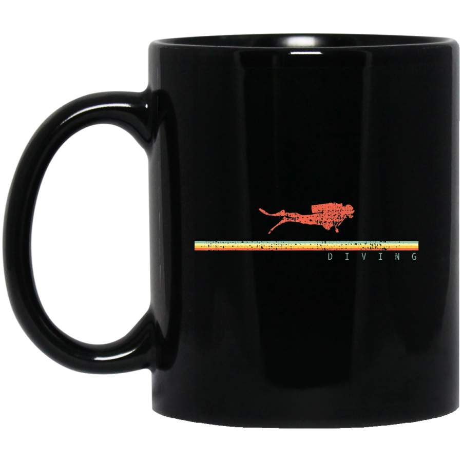 Dive Scuba Diver Gift Ocean Swim Diving Vintage Tee Coffee Mug