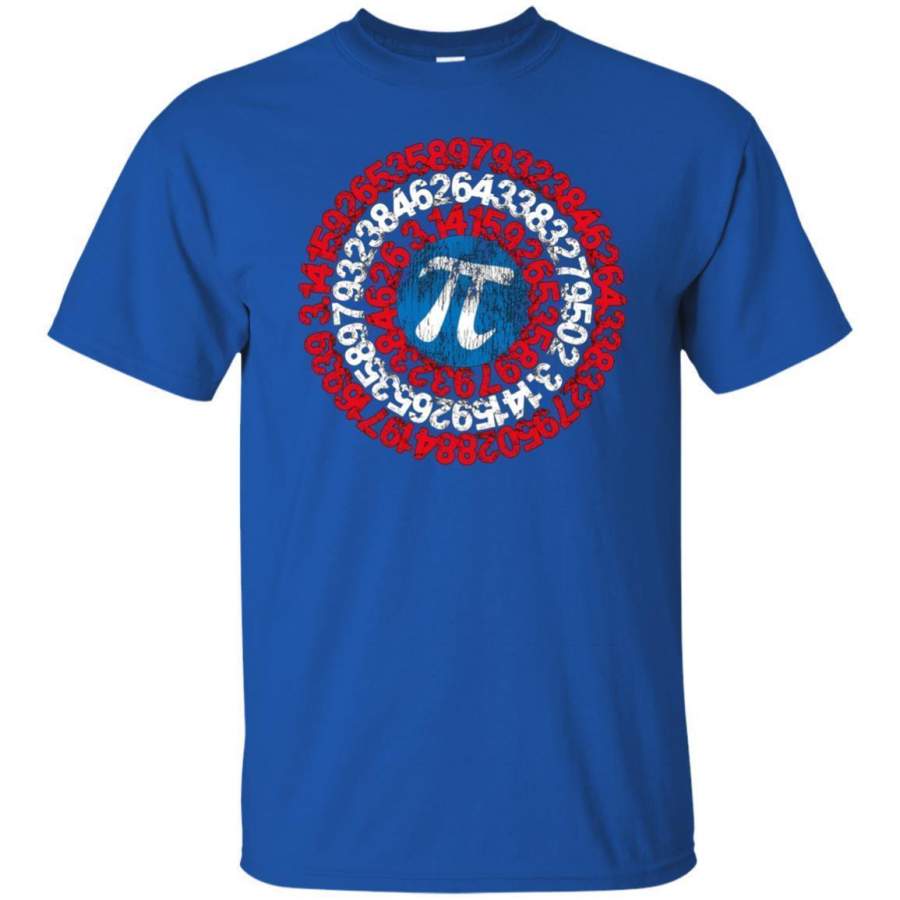 AGR Captain Pi Superhero Shield Shirt For Math Geeks And Nerds