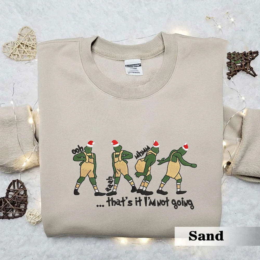 Cute Christmas Embroidered Sweatshirt 2D Crewneck Sweatshirt All Over Print Sweatshirt For Women Sweatshirt For Men Sws4474