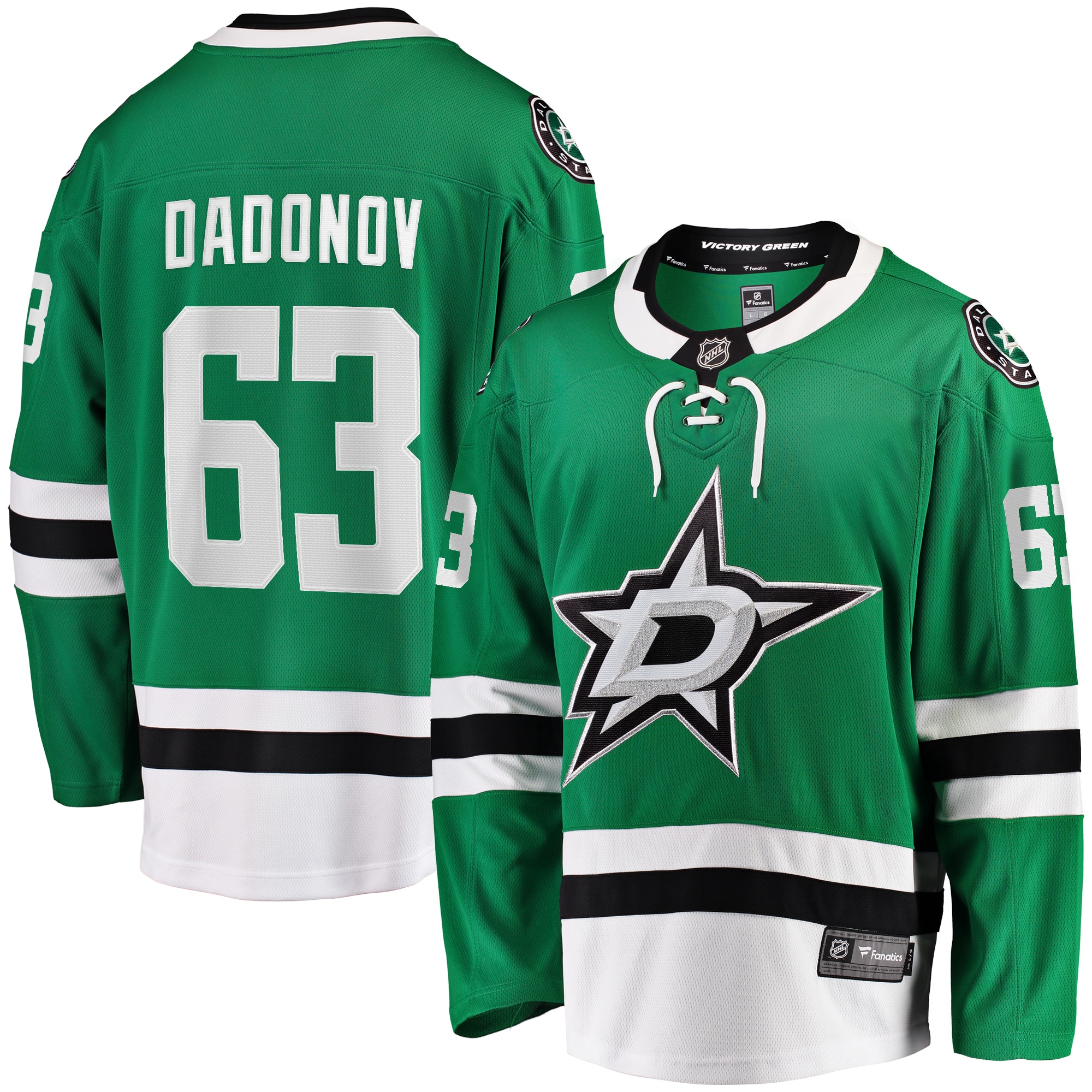 Evgenii Dadonov Dallas Stars Branded Home Breakaway Jersey – Green