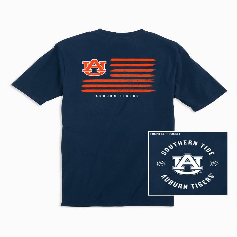 Auburn Tigers Flag T-Shirt