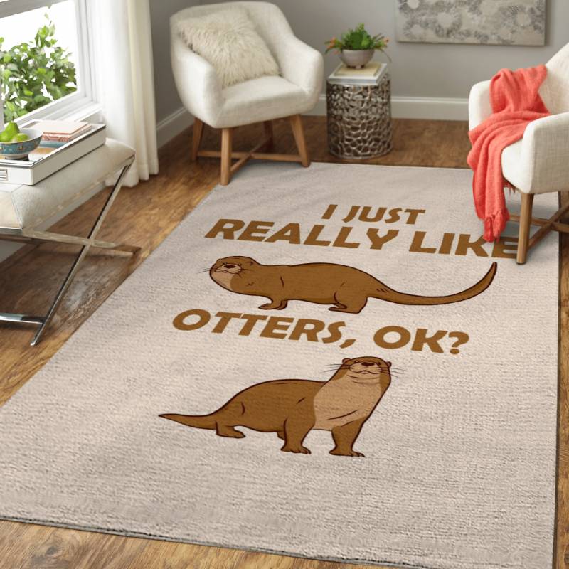 I LIKE OTTERS – Animals Area Rug Carpet