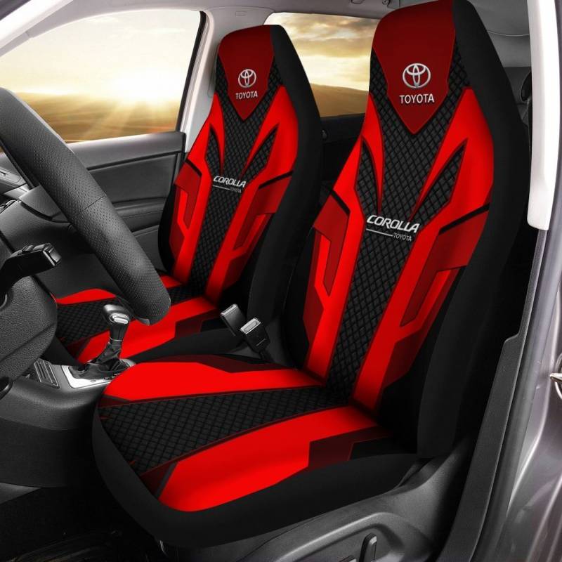 TOYOTA COROLLA TDV Car Seat Cover (Set of 2) Ver 1 (Red)