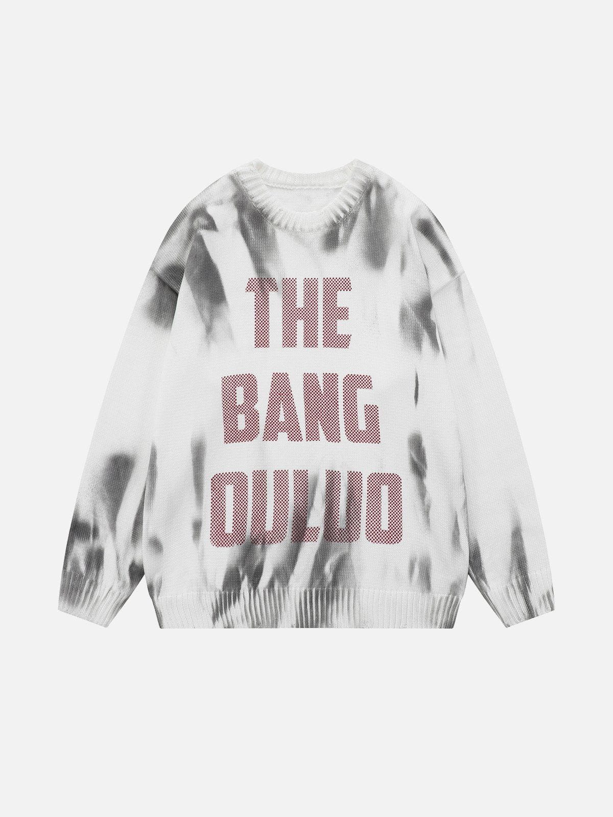 Talishko™ – Tie Dye Letter Sweater