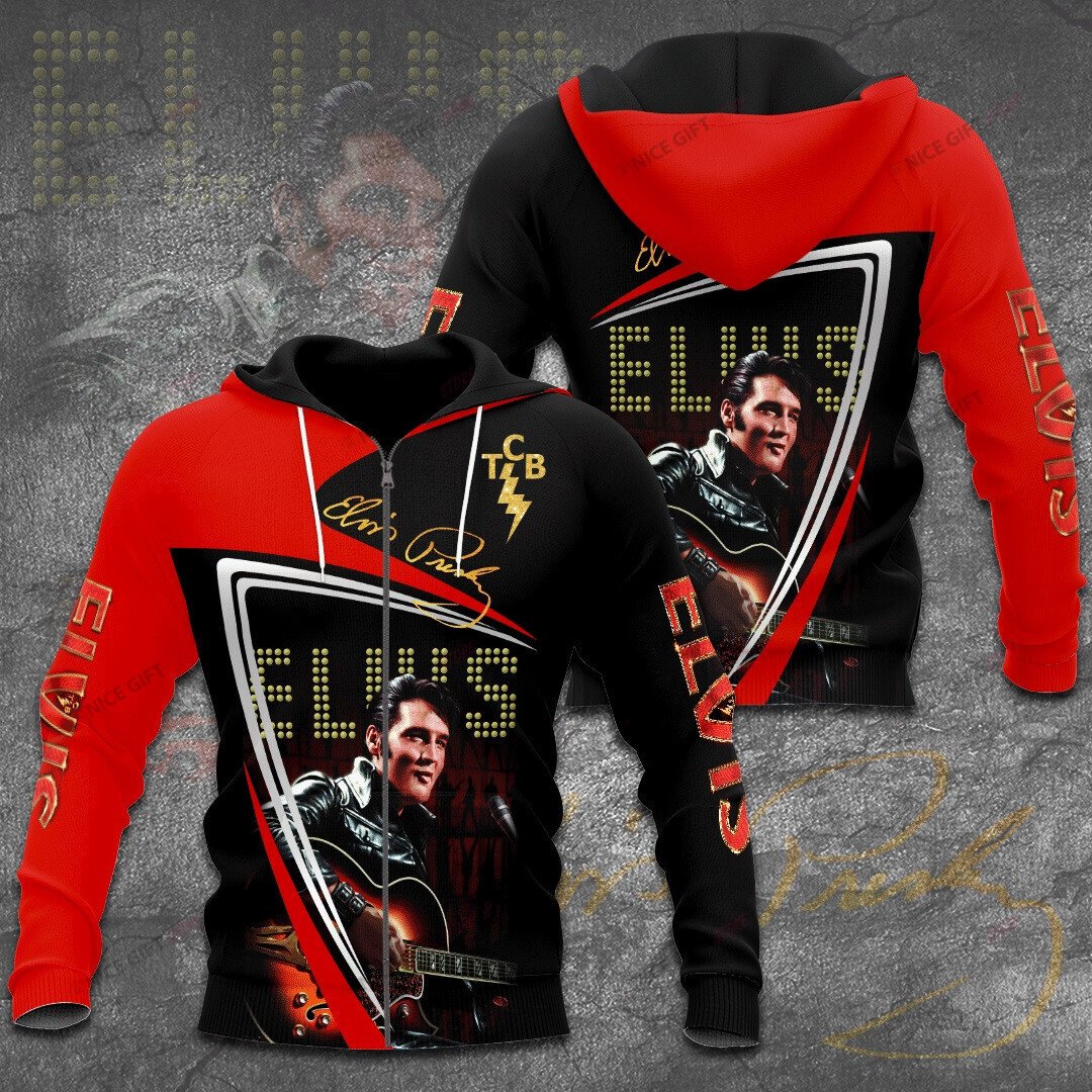 Elvis Presley Zip Hoodie 3D 3Zh-I4R2