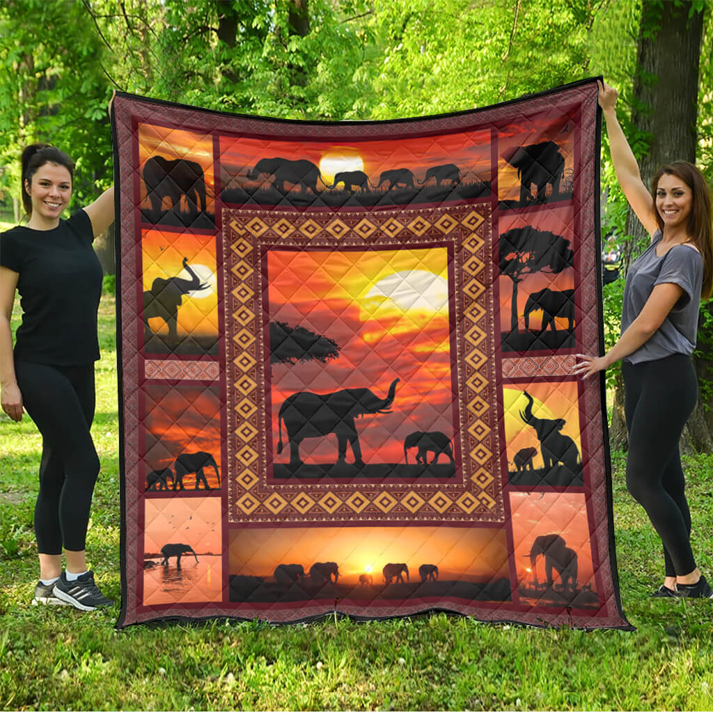 Sunset – Elephant Quilt