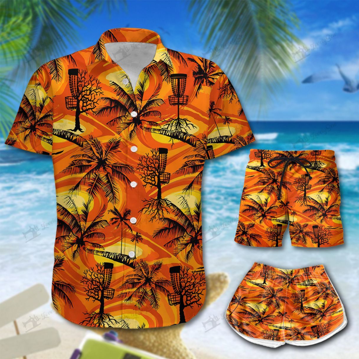 Disc Golf Hawaiian Shirt Shorts Ha42862