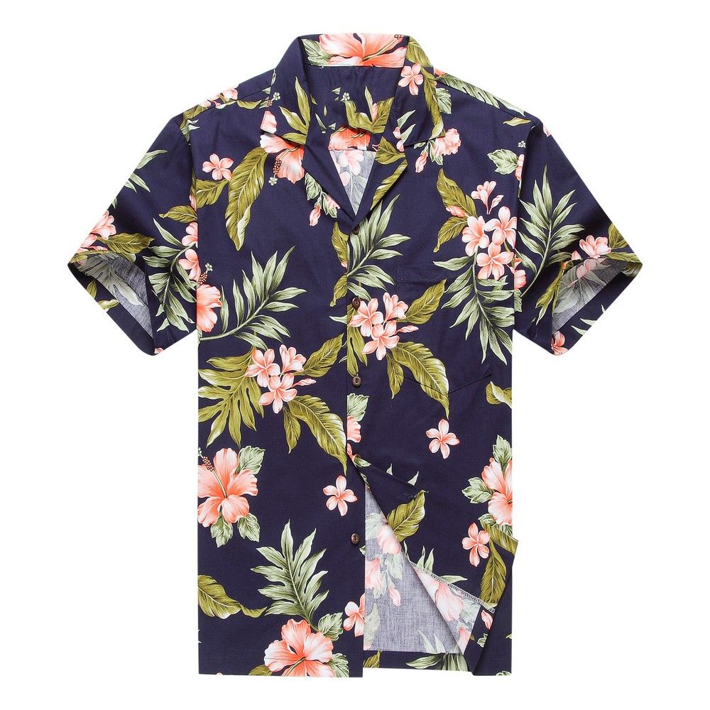 Floral Leaf Blue Nice Design Hawaii Shirt Ha32353