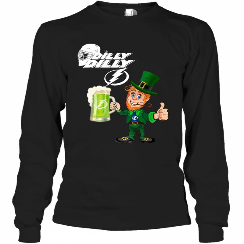 Tampa Bay Lightning Dilly Dilly Saint Patrick Day Long Sleeve T-Shirt