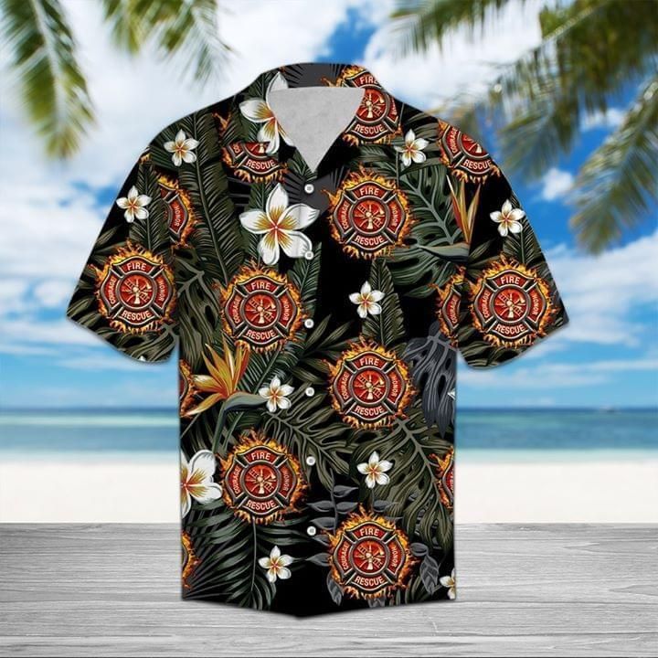 Discover Cool Firefighter Tropical Hawaii Shirt Ha97868