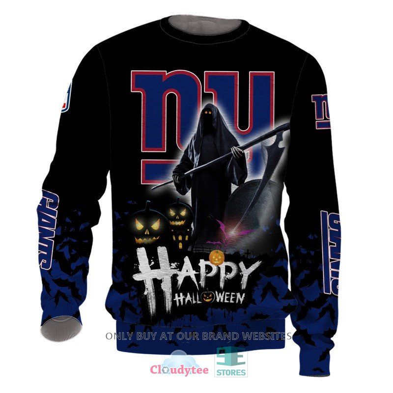 New York Giants Happy Halloween Gift For Fan Ugly Wool Sweater Christmas