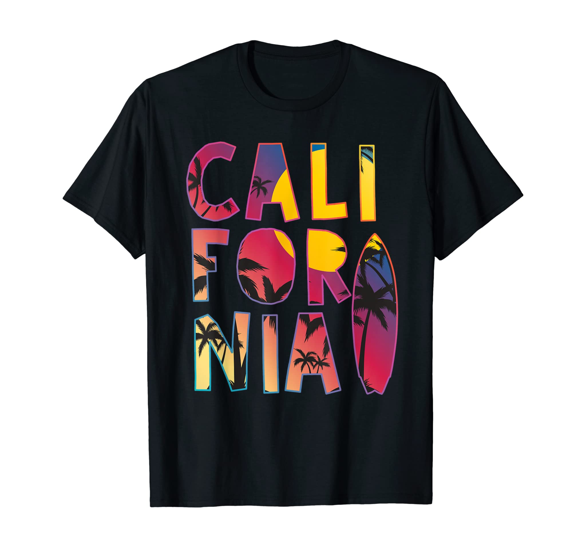 California Surfing Vintage Retro Surf Summer Gift T-Shirt