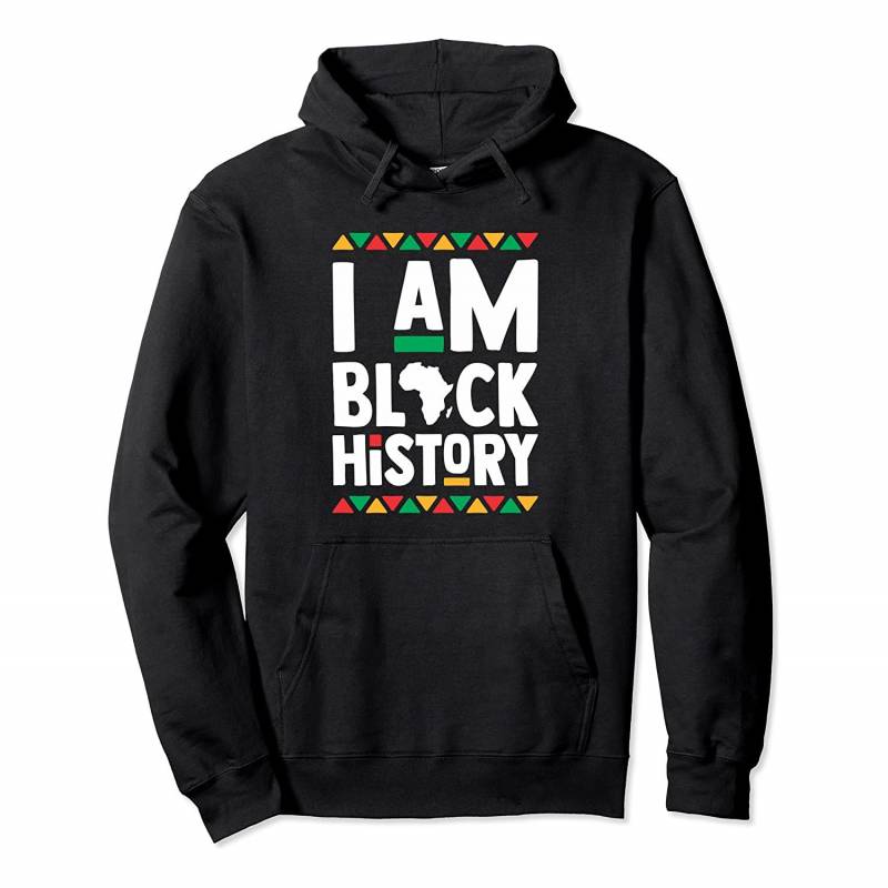 I Am Black History African Dashiki Pullover Hoodie, T-Shirt, Sweatshirt, Tank Top, Racerback, Dolman