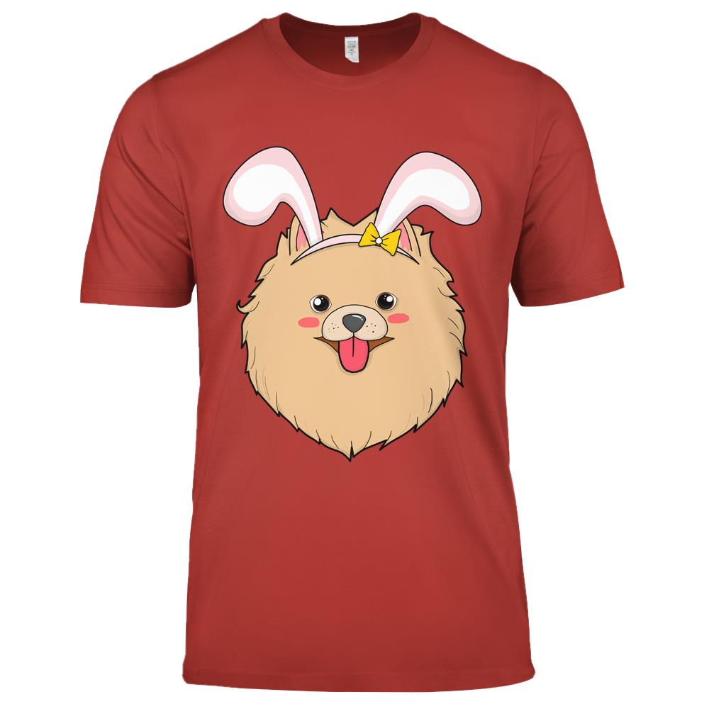 Cute Easter Pomeranian Dog Bunny Ears Rabbit Premium T Shirts