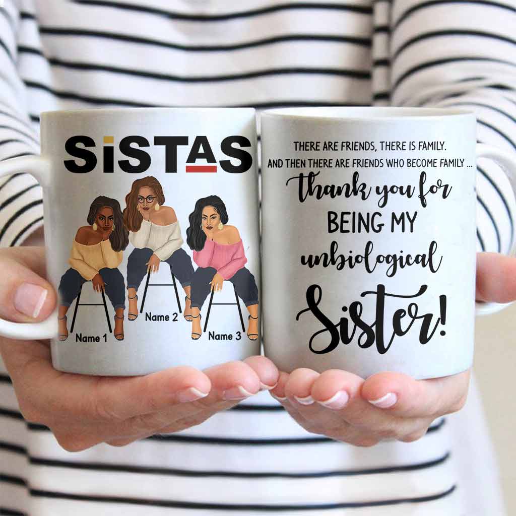 Sisters – Personalized African American Mug