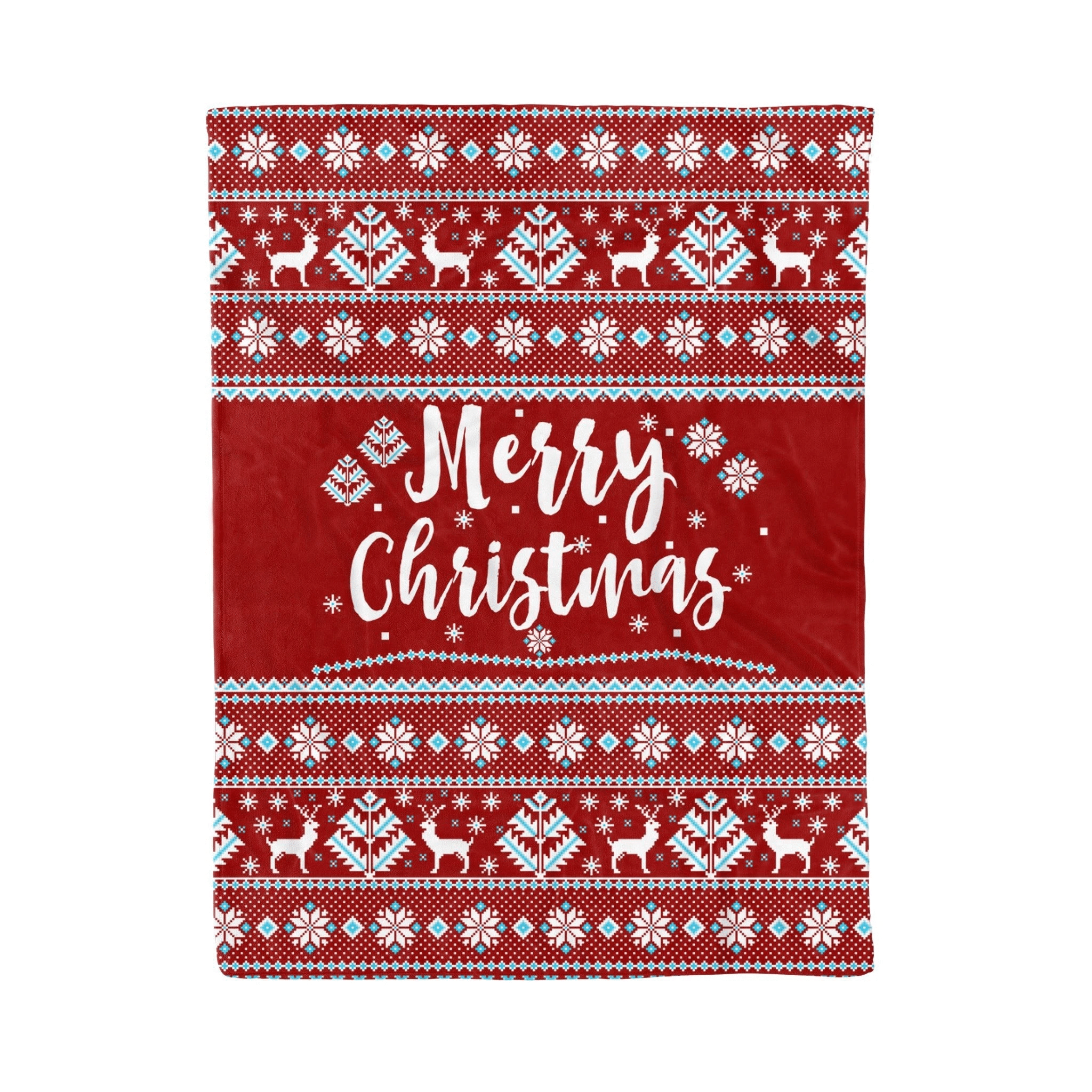 Merry Christmas Wool Symbols Christmas Gift Fleece Blanket Fleece Blanket Cozy Fleece Blanket Sherpa Blanket