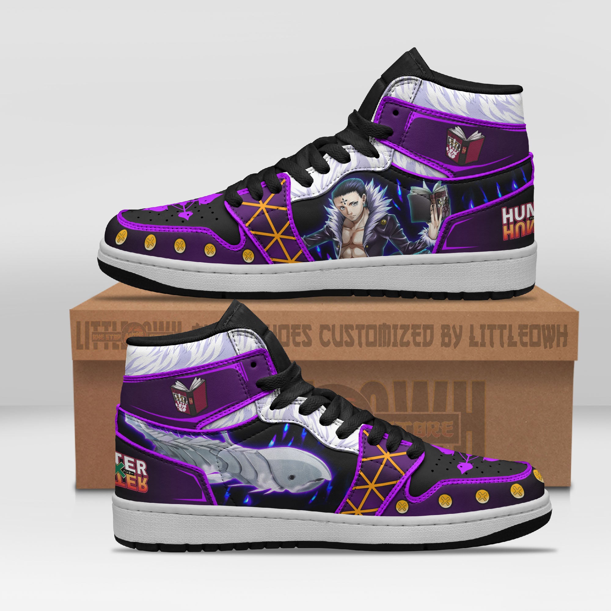 Chrollo Lucilfer Shoes Custom Hunter X Hunter Anime Jd Sneakers – Buzz ...