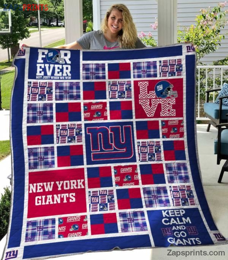 New York Giants Keep Calm And Go Giants 3D Printing Quilt Gift For Fan Football Lovers