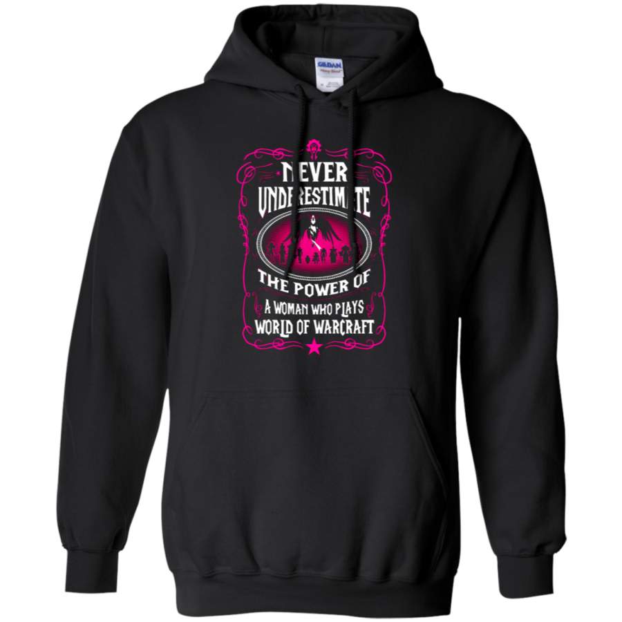 AGR Never Underestimate The Power Of A Woman World Of Warcraft Hoodie