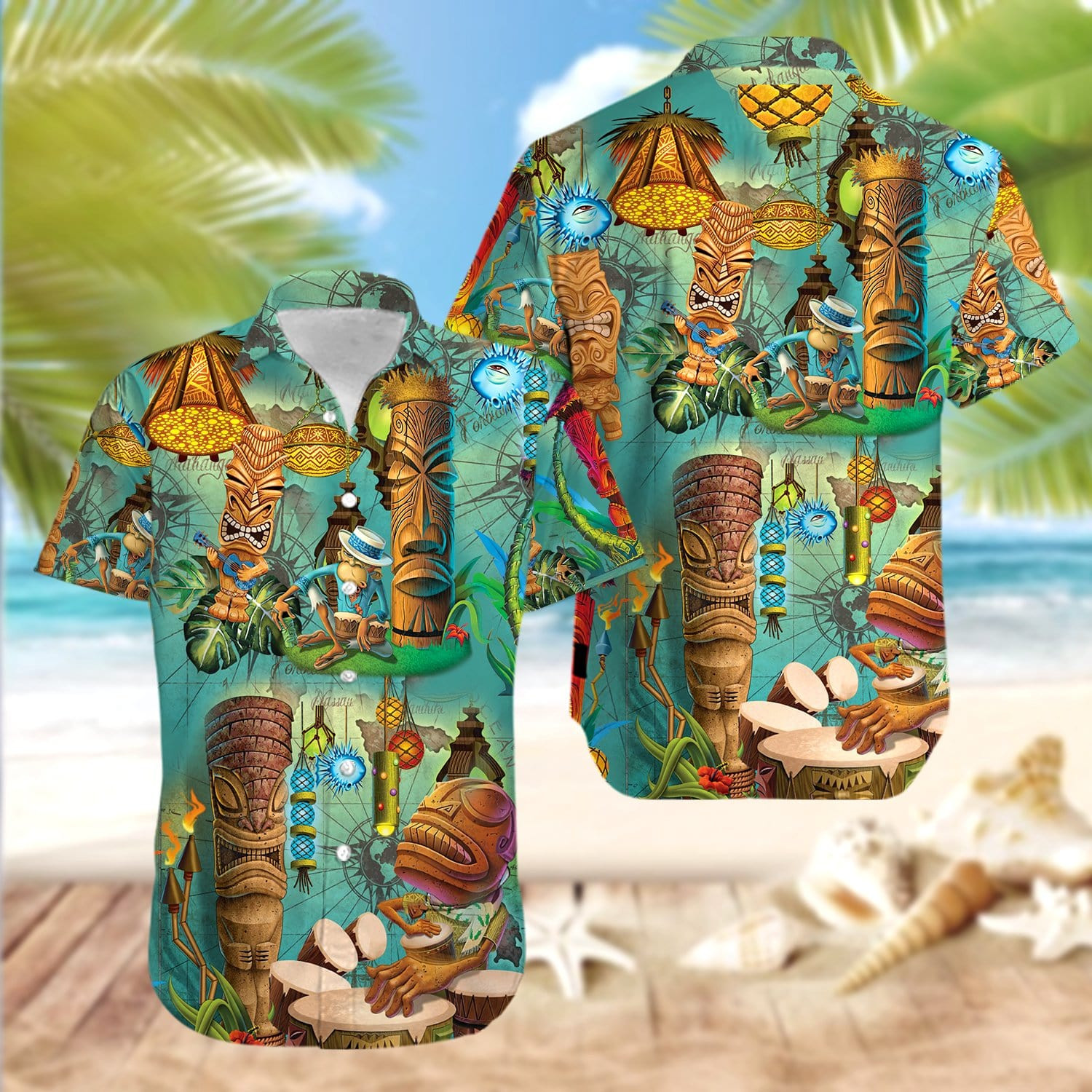 Hawaii Aloha Shirts The Tiki Bar Is Open Ha33830