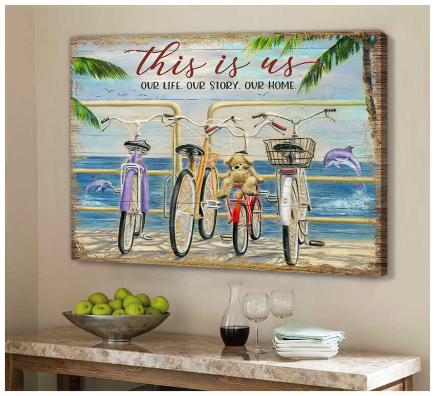 Eviral Store This Is Us Dolphin Canvas Wall Art Decor