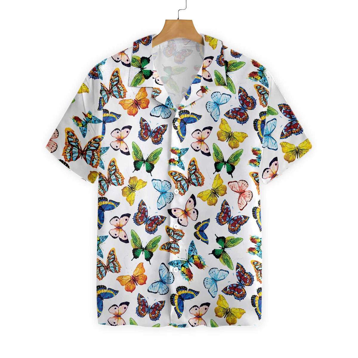 Watercolor Butterflies All Over Printed Hawaii Shirt Ha70785