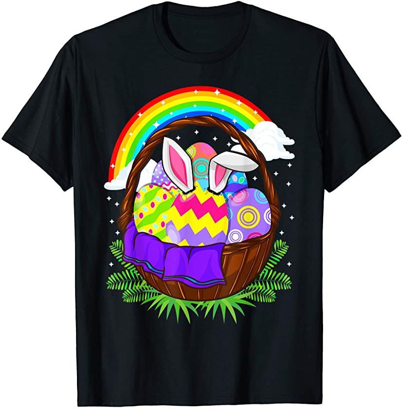 Easter Bunny Basket Eggs Men Women Kids T-Shirt