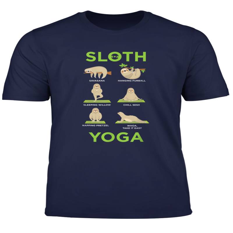 Yoga Meditation Cute Lazy Sloth Funny Sloths Animals Lover T Shirt